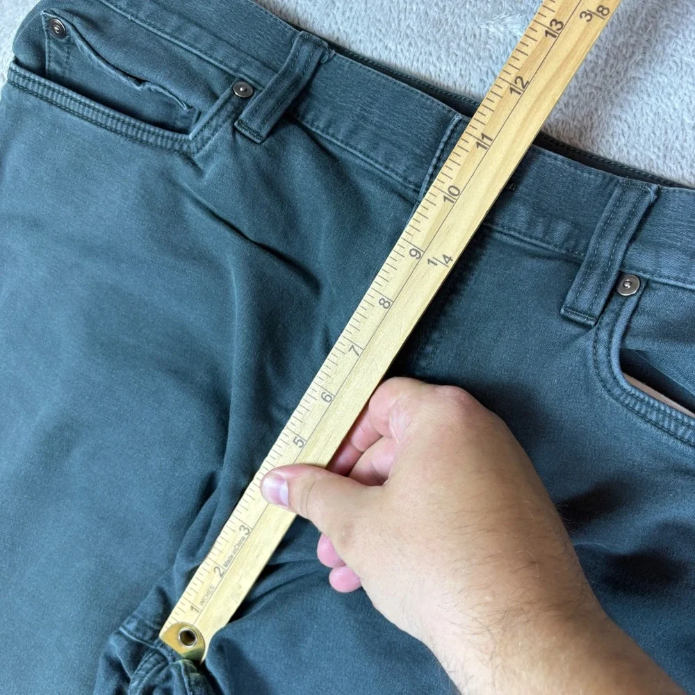 Banana Republic Pants Mens 36x30 (Fits 36x28) Traveler Athletic Tapered Green